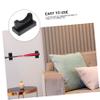 HANABASS 4pcs Baseball Bat Display Holder Strong Load-bearing Capacity Wall Mount Rack for Easy Storage and for Home Black view 3