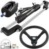 ECILKUC Hydraulic Steering Kit 300HP, Hydraulic Boat Steering Kit Helm Pump, Hydraulic Boat Steering Kit without Hydraulic Steering Hose for Boat Steering System, black view 1