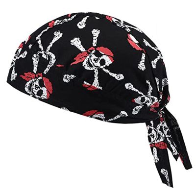 Breathable Pirate For All Age Adjustable Stretchy Turban Scarf Hat Fashion Outdoor Activity Hat
