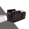 BemerforS 800 Lumens Compact Rail Green Beam and White LED Combo, USB Rechargeable Tactical Flashlight with Rail (Black) (Purple) view 1