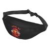 Gdiebdid Where My Hose At Fireman Waist Bag Adjustable Strap For Men&Women For Travel Hiking Running Outdoor Sports, Black, BYB0003 view 2