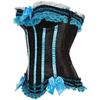ADELCE Plus Size Corset Top for Women Bustier Lace up Gothic Lingerie Burlesque Costume Dress Sky Blue 3XL view 3