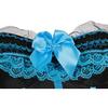 ADELCE Plus Size Corset Top for Women Bustier Lace up Gothic Lingerie Burlesque Costume Dress Sky Blue 3XL view 4