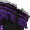 ADELCE Plus Size Corset Top for Women Bustier Lace up Gothic Lingerie Burlesque Costume Dress Purple S view 4