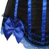 ADELCE Plus Size Corset Top for Women Bustier Lace up Gothic Lingerie Burlesque Costume Dress Deep Blue XL view 4