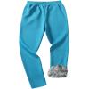 GXAMOY Men's Winter Fleece Pants Sherpa Lined Sweatpants Active Warm Thick Jogger Pants Light Blue(906) M view 3