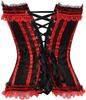 ADELCE Plus Size Corset Top for Women Bustier Lace up Gothic Lingerie Burlesque Costume Dress Red 4XL view 2