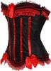 ADELCE Plus Size Corset Top for Women Bustier Lace up Gothic Lingerie Burlesque Costume Dress Red 4XL view 3