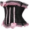 ADELCE Plus Size Corset Top for Women Bustier Lace up Gothic Lingerie Burlesque Costume Dress Pink 7XL view 3