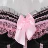 ADELCE Plus Size Corset Top for Women Bustier Lace up Gothic Lingerie Burlesque Costume Dress Pink 7XL view 4