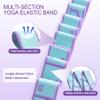 Yoga Straps for Stretching Strap Elastic for Physical Therapy Dance Yoga Pilates Gymnastics Exercise Flexible Pilates Stretch Band for Women Men (Blue and Purple) view 2