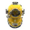 18" US Navy Antique Yellow Diving Helmet - Anchor Engineering Divers Helmet Replica collectible home Decor gift item Scuba Diving Nautical Helmet | Maritime Ship's Decorative Helmet view 2