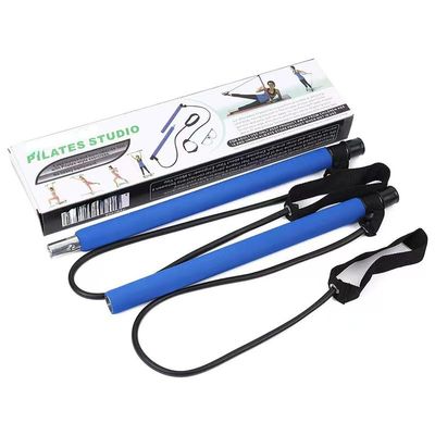 ZFish Pilates Multi-functional Fitness Bar, Is Your Home Fitness, Yoga, Pilates Training Essential Apparatus. (blue)