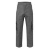 Baggy Cargo Pants Men Casual Joggers Athletic Pants Classic-Fit Cotton Loose Straight Sweatpants Dark Gray view 4