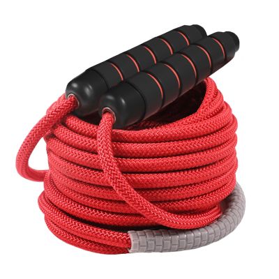 23 FT Long Jump Rope for Kids Adults,Double Dutch Jump Rope,Adjustable Skipping Ropes with High-strength Nylon Braided Rope Core,360Rotation Not Entangled,Long Enough for 4-6 Jumpers.Red