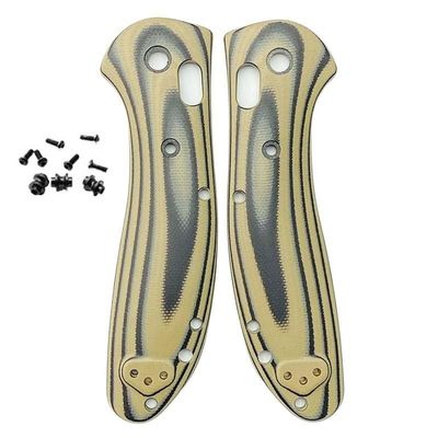 1 Pair G10 Handle Fits for Griptilian 551 550, Scales Handle with 3 Sets Screws DIY Replacement Accessory