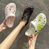 DZBAJRQM Men Thick Soled Hollowed Out Lightweight Easy to Clean Arch Support Beach Wading Shoes Comfortable Swimming Pool Walking Shoes Shopping Tourism Multi-Functional Shoes view 4