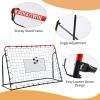KAIHAOWIN Soccer Rebound Net, 6'x4' Steel Soccer Rebounder with Target, Bounce Back Net for Backyard Soccer Practice Training-Adjustable Angle view 3