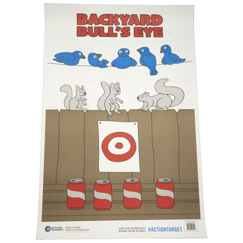 Action TGT Back YD Bullseye 100PK