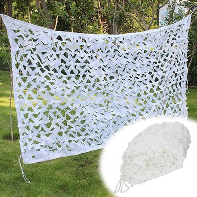 JKSTDPV Army Camouflage Net Lightweight Sun Shade Net 5x10m 6x7m 8x8m 9x12m 10x10m 1.5x2m 2x2m Military Camouflage Netting Camping Hunting Blind Net - White(6x12/20x39ft)