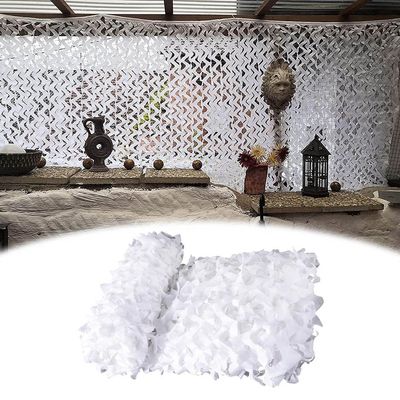 JKSTDPV 20x33ft White Camouflage Net 10x20ft 10x13ft 33x39ft 6.5x10ft Camping Camo Netting for Military Shooting Hunting Outdoor Garden Pergola Decoration (Customizable)(3x8/10x26ft)