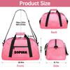 Personalized Glitter Pink Duffel Bag for Kids Small Gym Bag for Girls Luggage Tote Bag Dance Bag for Girls Overnight Bag for Kids Girl Pink Bag view 2