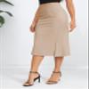 Urban CoCo Women's Stretch Office Fishtail Pencil Skirt High Waist Bodycon Midi Skirt with Slit (Khaki,M) view 2