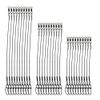 30pcs Fishing Wire Leaders Heavy Duty Fishing Stainless Steel Wire Leaders 125LB High Strength Fishing Leaders with Swivels and Snaps 7.9inch 11.8inch 19.7inch Black/Green (Black Leader-30pcs) view 4