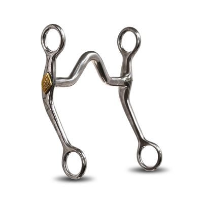 Colorado Saddlery The Mouth Curb Bit for Horses - 4-3/4" Medium Port Mouth Western Horse Bit - 6-1/2" Stainless Steel Cheeks - Horse Mouthpiece for Everyday Riding