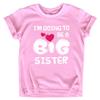 Big Sister Shirt I'm Going to Be A Big Sister New Announcement Toddler Shirts Girl Promoted Outfit Baby Girls Heart tee (US, Age, 4 Years, Pink) view 1