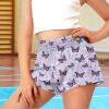 Tongluoye Butterfly Flower Shorts for Girls Size 10 12 Summer Shorts Causal Wide Leg Short Pants with Pocket High Waisted Flowy Sweat Shorts Athletic Sports Active Wear Kids Clothes Purple view 3