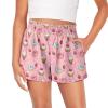 Pointodoor Donut Athletic Shorts for Girls 3-16 Cute Running Shorts Toddler Girls with Pockets Workout Ice Cream Lightweight High Waist Active Short view 1
