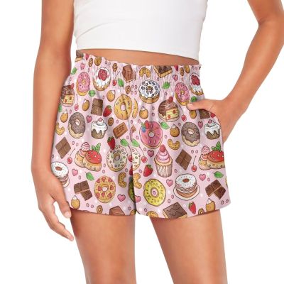 Pointodoor Donut Girls Dance Short Gymnastics Athletic Shorts 13-14Y Girl Cute High Waist Yoga Shorts Kids Bottoms Teen Girl's Summer Shorts