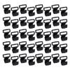 Woogim 40PCS Plastic C Shaped Clips Webbing Strap Clamp Outdoor Tent Poles Connectors of 0.43" Black Clip to Fix Tent Cover Screen for Width of Webbing Strap Less Than 0.75" Black view 1