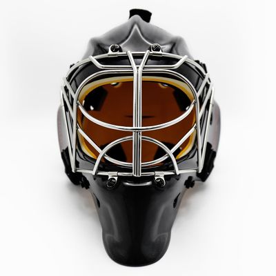 GY Hockey Helmet Carbon Fibre Hockey Goalie Helmets Extra Large Adult (21.6-23.2 in) with Helmet Bag (XL)