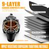 GY Hockey Helmet Carbon Fibre Hockey Goalie Helmets Extra Large Adult (21.6-23.2 in) with Helmet Bag (XL) view 2