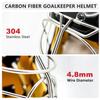 GY Hockey Helmet Carbon Fibre Hockey Goalie Helmets Extra Large Adult (21.6-23.2 in) with Helmet Bag (XL) view 3