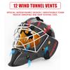 GY Hockey Helmet Carbon Fibre Hockey Goalie Helmets Extra Large Adult (21.6-23.2 in) with Helmet Bag (XL) view 4