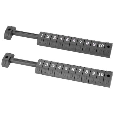 NineFit Basics Foosball Score Counter, Table Football Score Table Football 2PCS per Set 10 Numbers Scoring Score Counter Indicator (Black), Generic67uho85d42-02