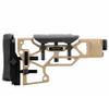 MDT SRS Short FDE Skeleton Buttstock, Custom fit Cheek Rest & Buttpad, CNC Machined 6061-T6 Aluminum, Compatible with TAC21, LSS, LSS-XL, HS3 Chassis (103440-FDE) view 1