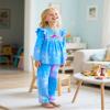 Nidoul Girls Pajamas Long Sleeve, Unicorn Pajamas Set Toddler Pjs PJ Sleepwear Casual Wear for Kids 5T Size 6 view 2