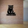 Personalized Raccoon Metal Wall Art with LED Light, Animal Decor, Raccoon Metal Sign, Nursery Decor, Gift for Kids, Raccoon Lover Gifts view 2