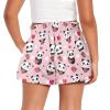 SCRAWLGOD Panda Girls Athletic Shorts Size 6-12 Month Strawberry Running Shorts for Toddler Girls Summer Beach Sports Flowy Shorts with Pockets Heart Elastic High Waist Butterfly Shorts Spandex Liner view 2
