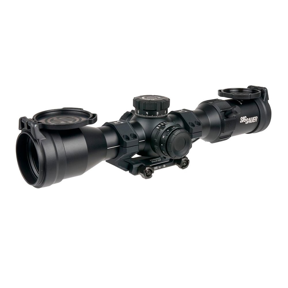 SIG SAUER Tango-MSR 2-12x44mm 34mm Tube F1/First Focal Plane High-Magnification Waterproof Black Hunting Gun Scope - MRAD Milling 2.0 Illuminated Reticle