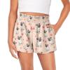 SCRAWLGOD French Bulldog Girls Athletic Shorts Size 11-12 Dog Kids Pleated Running Shorts for Girls Sports 2 in 1 Butterfly Shorts with Pockets Breathable Summer School Flowy Shorts High Waist view 1