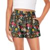 SCRAWLGOD Mushrooms Girls Athletic Shorts Size 6-12 Month Flower Toddler Girls Flowy Shorts Kids 2 in 1 Preppy Butterfly Shorts with Spandex Liner for Cheer Gym Sports Teens Casual Running Skorts view 1