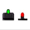 HIVIZ FastDot H3 Tritium/Fiber-Optic Sight Set for SIG P320  Day/Night Visibility, Steel Construction, Low-Profile Design view 4