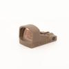SHIELD SIGHTS SMSc - Shield Mini Sight Compact (4MOA) RMSc Footprint - Crystal Clear Glass Lens - Co-Witness - Open Reflex Sight - FDE Polymer Housing - EDC/CCW - Always On - Automatic Brightness view 2