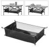 Aymzbd Rectangular Foldable Table with Built-in Handle & Steel Legs, Sturdy, Portable, Ideal for Outdoor Camping, Meals, BBQs, Indoor Events, Adjustable Height, Mesh Storage Bag view 3