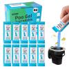 Portable Toilet Absorbent Gel Powder, 60 Pack Poo Gel for Camping Toilet Solid Waste and Urine, Eco Gel for Outdoor Recreation Hiking Fast-Acting Gel Deodorizing Treatment view 1